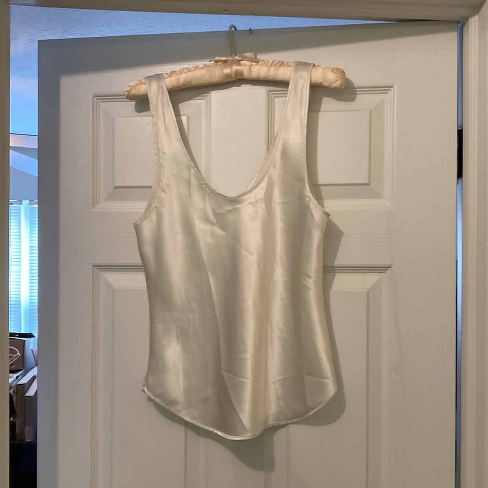 Cream satin feel camisole size Medium